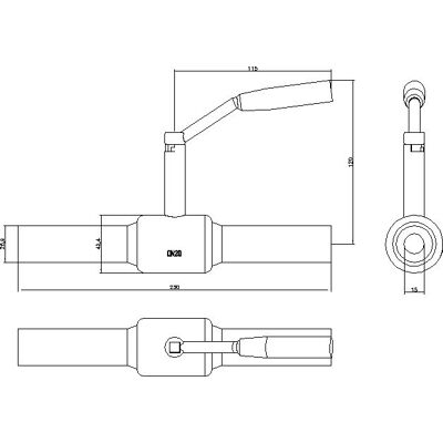 Danfoss 065N0105 - Raccordo idraulico per riscaldamento Danfoss 065N0105 - Raccordo idraulico per riscaldamento
