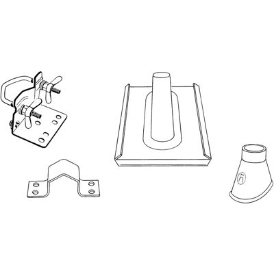 Ensemble d'accessoires pour mât Triax MZ 50 - Pour mâts 48-50mm - Publicité Ensemble d'accessoires pour mât Triax MZ 50 - Pour mâts 48-50mm - Publicité