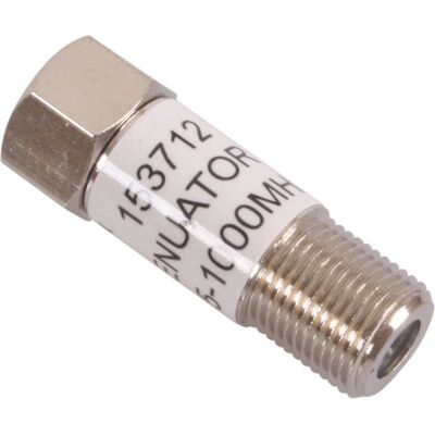 Triax 153712 Koaxial-Dämpfungsglied - F-Stecker - Silber - Coaxial Connector Triax 153712 Koaxial-Dämpfungsglied - F-Stecker - Silber - Coaxial Connector