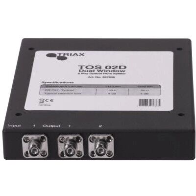 Triax TOS 02D Kabelsplitter - Singlemode, FC/PC, 2 Ausgänge Triax TOS 02D Kabelsplitter - Singlemode, FC/PC, 2 Ausgänge