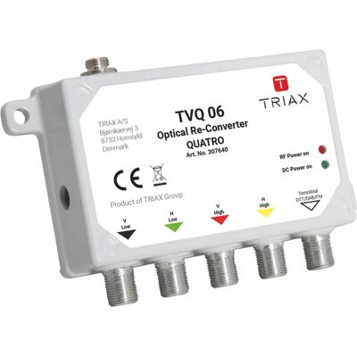 Triax TVQ 06 - Convertisseur Quatro satellite et terrestre Triax TVQ 06 - Convertisseur Quatro satellite et terrestre