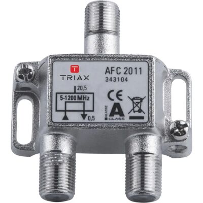 Triax AFC 2011 RF-Verteiler - 75 Ohm - 5-1218 MHz - Metallisch Triax AFC 2011 RF-Verteiler - 75 Ohm - 5-1218 MHz - Metallisch