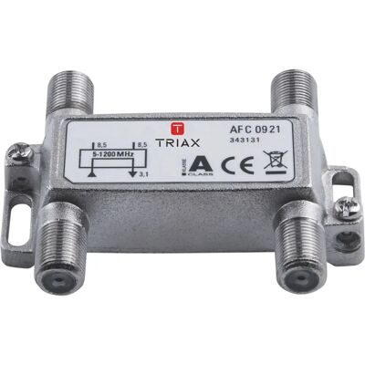 Triax AFC 0921 - 75 Ohm - Argent - Connecteur F-type - F-type - Connecteur F-type Triax AFC 0921 - 75 Ohm - Argent - Connecteur F-type - F-type - Connecteur F-type