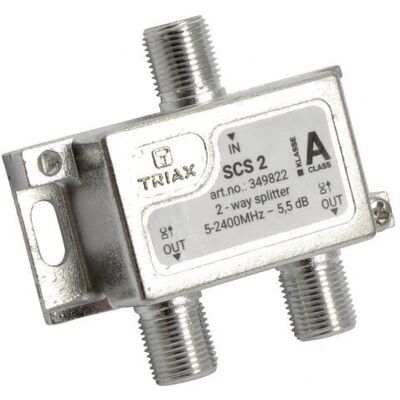 Triax SCS 2 Kabelfordeler - Frekvensområde 5-2400 MHz - Grå Triax SCS 2 Kabelfordeler - Frekvensområde 5-2400 MHz - Grå