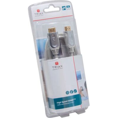 Triax 370716 HDMI-Kabel - 2m - HDMI Typ A - Grau Triax 370716 HDMI-Kabel - 2m - HDMI Typ A - Grau