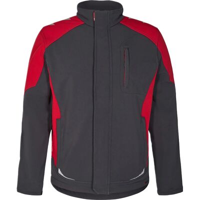 Engel Galaxy Softshell Jas - Antracietgrijs/Tomatenrood - Werkkleding Engel Galaxy Softshell Jas - Antracietgrijs/Tomatenrood - Werkkleding