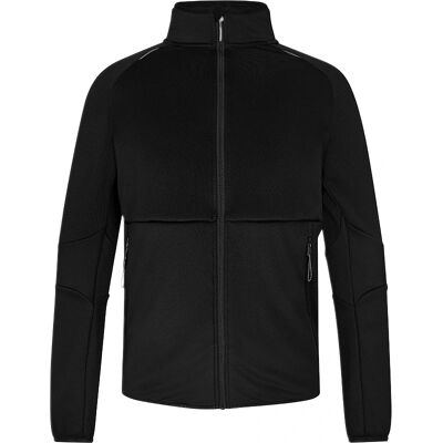 Engel Svart Midlayer Cardigan - Midlayer cardigan med fleecefóring og flere lommer Engel Svart Midlayer Cardigan - Midlayer cardigan med fleecefóring og flere lommer