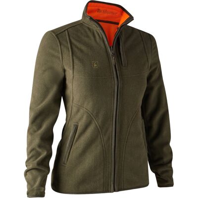 Deerhunter - Lady Pam Bonded Fleece Jacket - Reversible (Orange) - 44 Deerhunter - Lady Pam Bonded Fleece Jacket - Reversible (Orange) - 44