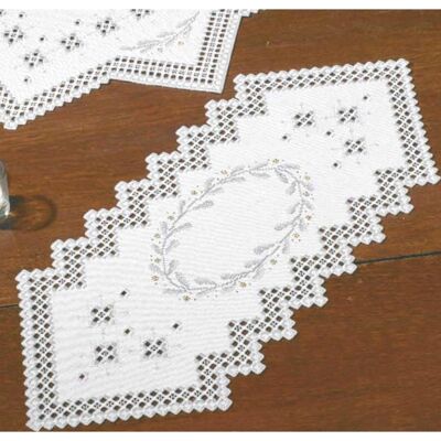Permin Weißes Hardanger Stickset - Textilien Permin Weißes Hardanger Stickset - Textilien