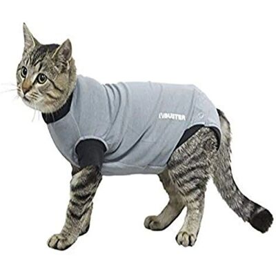 Buster Body Suit Gris/Noir XX-Small pour Chats & Chiens - Publicité Buster Body Suit Gris/Noir XX-Small pour Chats & Chiens - Publicité