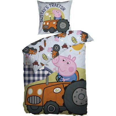 Licens Økologisk Peppa Pig Sengetøy - Vendbart Bomull Licens Økologisk Peppa Pig Sengetøy - Vendbart Bomull