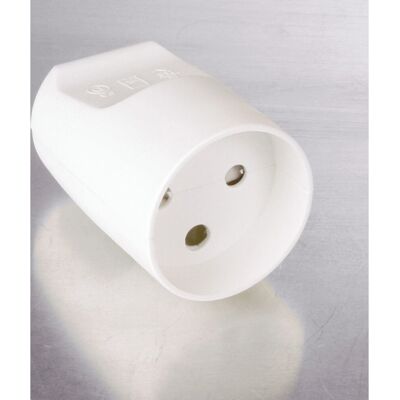 Nordic Quality - 189188 - Hvid - Type K - Elektrisk stik Nordic Quality - 189188 - Hvid - Type K - Elektrisk stik