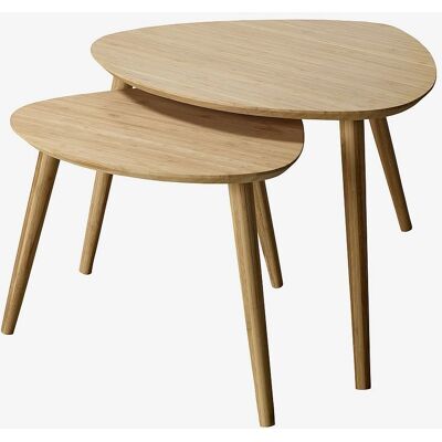 Cinas Noble Bambus Couchtisch-Set - Skandinavisches Design Cinas Noble Bambus Couchtisch-Set - Skandinavisches Design