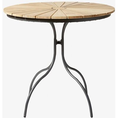 Cinas Ellen Gartentisch - Teak & Aluminium - Ø80cm Cinas Ellen Gartentisch - Teak & Aluminium - Ø80cm