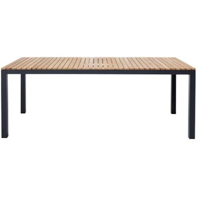 Cinas Gartentisch - 208x100cm Anthrazit/Tek - Modernes Gartenmöbel Cinas Gartentisch - 208x100cm Anthrazit/Tek - Modernes Gartenmöbel