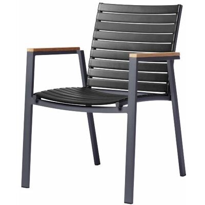 Cinas - Mood Extreme Chair - Teak-Armlehnen - Aluminium Cinas - Mood Extreme Chair - Teak-Armlehnen - Aluminium