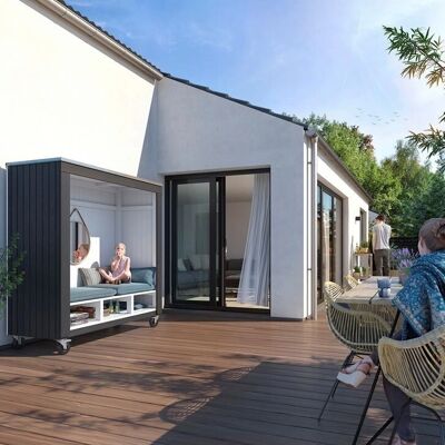 Tuinhuis PLUS SIESTA Sommerly - Houten Tuin Huis 179x67x183 cm, Naturel Tuinhuis PLUS SIESTA Sommerly - Houten Tuin Huis 179x67x183 cm, Naturel