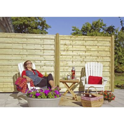 Plus Bergen druckimprägnierter Holzzaun - Gartenart Plus Bergen druckimprägnierter Holzzaun - Gartenart
