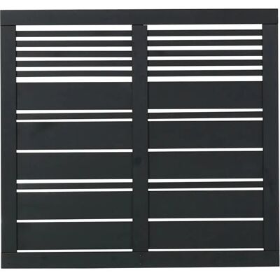 Plus Zwart Houten Tuinscherm Silence 120x110 cm - Tuinscherm Plus Zwart Houten Tuinscherm Silence 120x110 cm - Tuinscherm