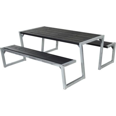PLUS Zigma Gartentisch-Set - Schwarz - Outdoor Möbel PLUS Zigma Gartentisch-Set - Schwarz - Outdoor Möbel