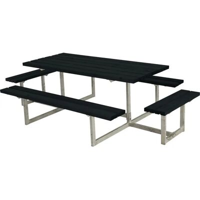 Plus Gartentisch- und Stuhlset Basic - 8 Sitze - Schwarz Plus Gartentisch- und Stuhlset Basic - 8 Sitze - Schwarz