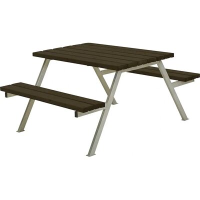 Conjunto de bancos Kaiserkraft - 1180mm, Negro, Madera Natural Conjunto de bancos Kaiserkraft - 1180mm, Negro, Madera Natural