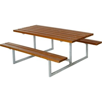 Plus Basic Tuinmeubelset - FSC Teak, Stalen Frame Plus Basic Tuinmeubelset - FSC Teak, Stalen Frame