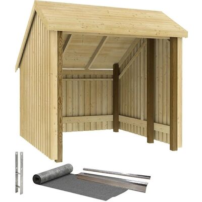 kaiserkraft 2500 x 2480 x 2290 mm Fahrradunterstand - Holz, Skandinavisches Design kaiserkraft 2500 x 2480 x 2290 mm Fahrradunterstand - Holz, Skandinavisches Design
