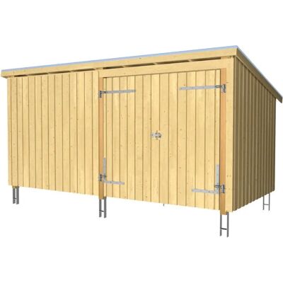 Plus Nordic Multi Havehus - 2 Moduler, Dobbelt Dør, Vejrbestandig Plus Nordic Multi Havehus - 2 Moduler, Dobbelt Dør, Vejrbestandig
