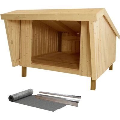 Plus Shelter Gartenhaus - 4,2m², Beige, Holz, Bausatz Plus Shelter Gartenhaus - 4,2m², Beige, Holz, Bausatz