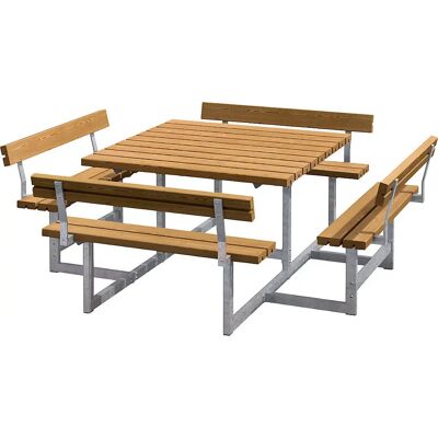 Kaiserkraft 8-Persoons Buitenkantbank Set - Teak Kaiserkraft 8-Persoons Buitenkantbank Set - Teak