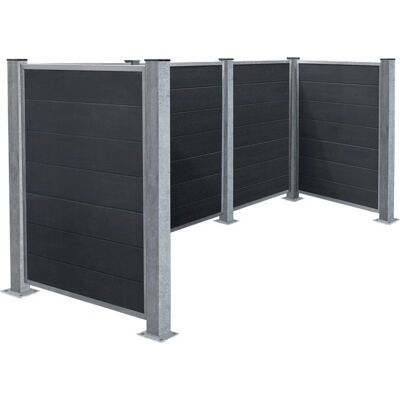 Trendyard Futura 8 Containerumhaus - Grau - 3 Container Trendyard Futura 8 Containerumhaus - Grau - 3 Container