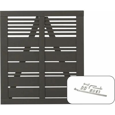 Plus - Einzeltor Silence - 100 x 110 cm - Umbragrau - Gartentor Plus - Einzeltor Silence - 100 x 110 cm - Umbragrau - Gartentor