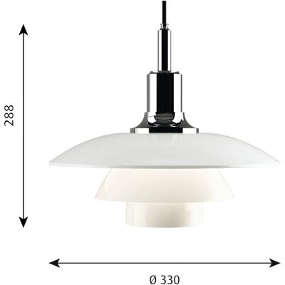 Louis Poulsen PH 3½-3 Pendellampe - Skandinavisches Licht Louis Poulsen PH 3½-3 Pendellampe - Skandinavisches Licht