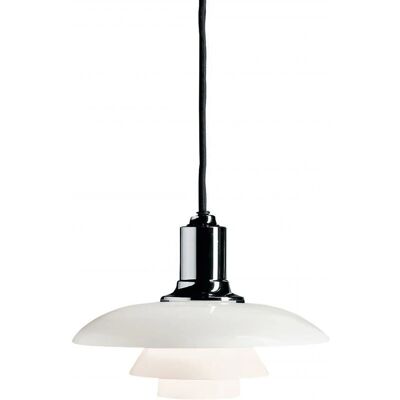 Louis Poulsen Schwarze PH 2/1 Pendelleuchte - 3-Schirm System Louis Poulsen Schwarze PH 2/1 Pendelleuchte - 3-Schirm System