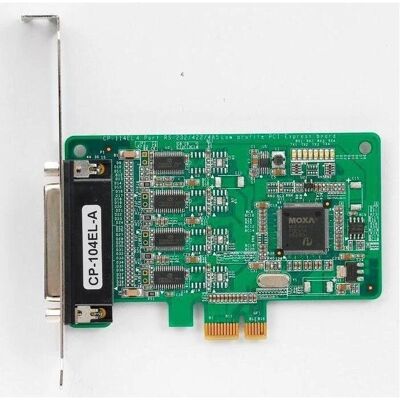Moxa - CP-104EL-A - 4 x RS-232 - PCIe x1 - Adaptateur Série - Publicité Moxa - CP-104EL-A - 4 x RS-232 - PCIe x1 - Adaptateur Série - Publicité