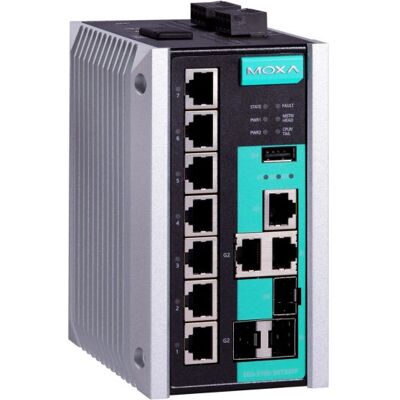 Moxa - EDS-510E-3GTXSFP-T - Noir - Géré - Commutateur réseau - Publicité Moxa - EDS-510E-3GTXSFP-T - Noir - Géré - Commutateur réseau - Publicité