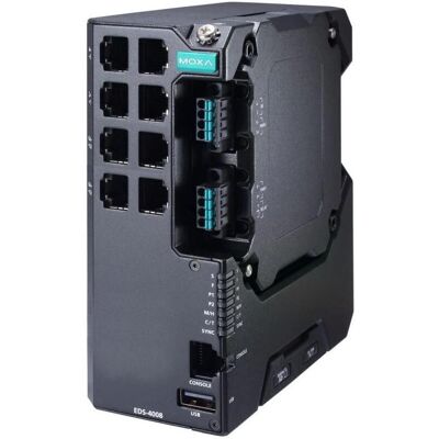Moxa - EDS-4008-LV - 8-Port Fast Ethernet - L2 - Switch - Publicité Moxa - EDS-4008-LV - 8-Port Fast Ethernet - L2 - Switch - Publicité