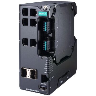 Moxa - EDS-4008-2GT-2GS-LV - 6x RJ45 - Commutateur réseau - Publicité Moxa - EDS-4008-2GT-2GS-LV - 6x RJ45 - Commutateur réseau - Publicité