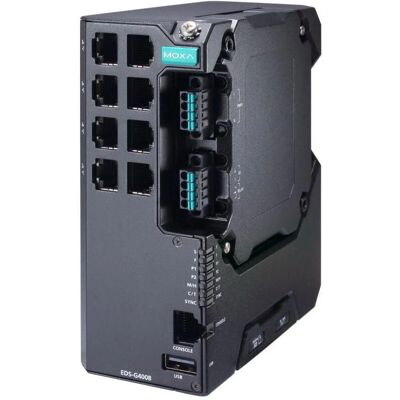 Moxa - EDS-G4008-LV - 8-Port - Commutateur réseau - Publicité Moxa - EDS-G4008-LV - 8-Port - Commutateur réseau - Publicité