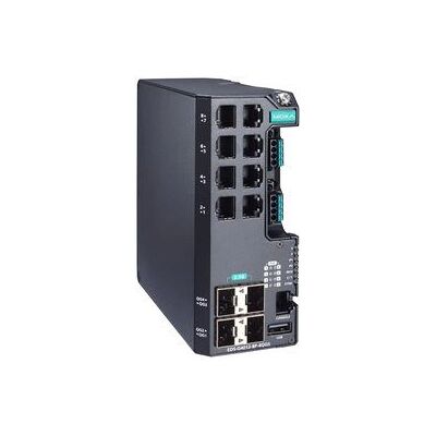 Moxa - EDS-G4012-8P-4QGS-LVB - Black - Network Switch Moxa - EDS-G4012-8P-4QGS-LVB - Black - Network Switch