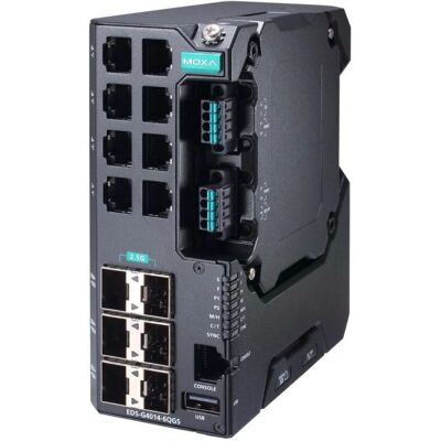 Moxa - EDS-G4014-6QGS-LV - 10/100/1000 - Network switch - Publicité Moxa - EDS-G4014-6QGS-LV - 10/100/1000 - Network switch - Publicité