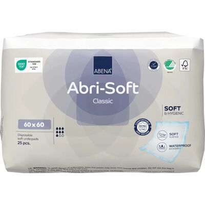 Alèse jetable Abena Abri-Soft Classic - Protection contre l'incontinence - Publicité Alèse jetable Abena Abri-Soft Classic - Protection contre l'incontinence - Publicité