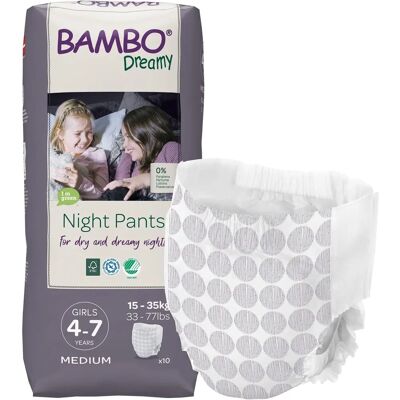 Bambo Nature Bambo Dreamy Night Pants Mädchen 4-7 Jahre - Windeln Bambo Nature Bambo Dreamy Night Pants Mädchen 4-7 Jahre - Windeln