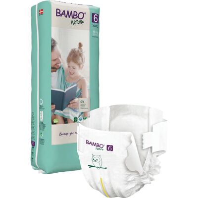 Pieluchy Bambo Nature - Ekologiczne, Hipoalergiczne, 16kg+ 40 szt. Pieluchy Bambo Nature - Ekologiczne, Hipoalergiczne, 16kg+ 40 szt.
