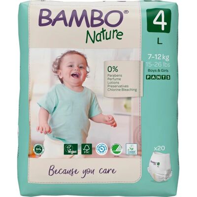 Bambo Nature 4L Baby Diapers - 7-14 kg Bambo Nature 4L Baby Diapers - 7-14 kg