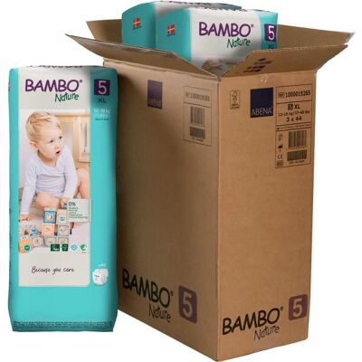 Couches écologiques Bambo Nature Taille 5 - Blanc - Couches Couches écologiques Bambo Nature Taille 5 - Blanc - Couches