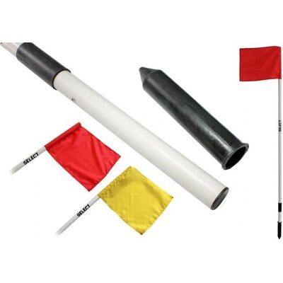 Selecta Weiße Flagge - Kippbare Spielfeldfahne - Sportplatz Zubehör Selecta Weiße Flagge - Kippbare Spielfeldfahne - Sportplatz Zubehör