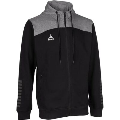 Derbystar v22 Kapuzen Sweatjacke Schwarz/Grau - Sweatshirt Derbystar v22 Kapuzen Sweatjacke Schwarz/Grau - Sweatshirt