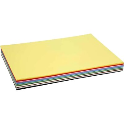 Colortime Kreativt Karton A2 420x600mm 180g Blandet farver - Papir Colortime Kreativt Karton A2 420x600mm 180g Blandet farver - Papir